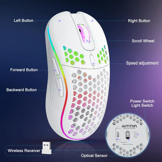 AVMTON HoneyDrip 2.4G Wireless Gaming Mouse