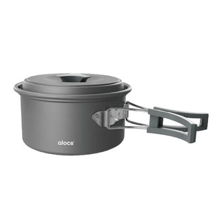 Camping Cooking Pot – Lightweight Aluminum Alloy with Folding Handle
