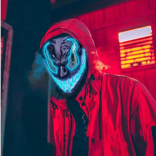 Venom/Carnage LED Mask – Full Face Glow Cosplay Party Prop