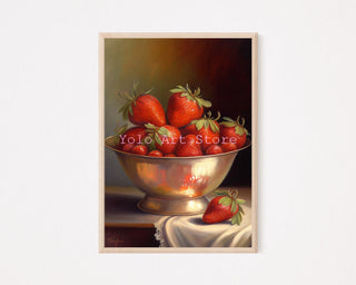 Vintage Ice Cream, Pizza, Lemon, Banana, and Italian Wine Canvas Prints