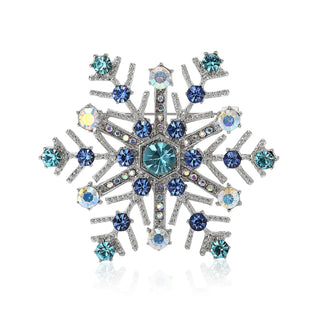 Beaut & Berry Rhinestone Snowflake Brooch