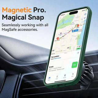 Luxury Frosted Magnetic iPhone Case, Matte Transparent MagSafe-Compatible TPU Cover with Full Camera Protection, Anti-Slip Grip, and Soft-Touch Bumper for iPhone 17 Air 16 15 14 13 12 11 Series