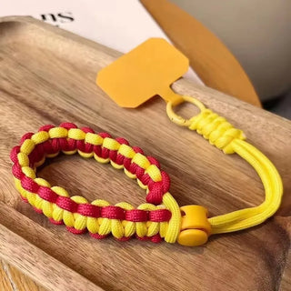 Handwoven Adjustable Mobile Phone Lanyard Wrist Strap – Outdoor Sports Safety Anti-Drop Rope