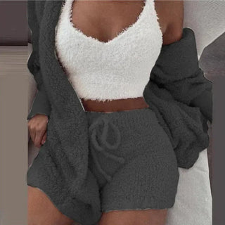 Cozy Knit 3-Piece Lounge Set – Comfort She’ll Live In