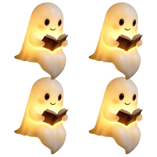 LED Ghost Reading Book Lamp – Cute Halloween Ghost Night Light