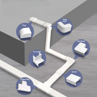 Wire Cord Covers – Paintable Cable Concealer & Wall Raceway Kit for TV, Home, and Office
