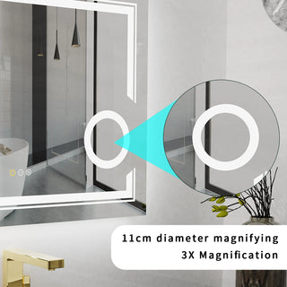 LUVODI PrecisionGlow LED Magnifying Bathroom Mirror