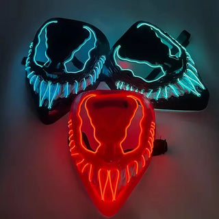 Venom/Carnage LED Mask – Full Face Glow Cosplay Party Prop