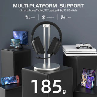 Attack Shark L80 Tri-mode Gaming Headset, 5.1 Channel Hi-Fi Stereo Surround Sound