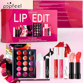 POPFEEL Lip Edit Set – Full-Size Lip Kit