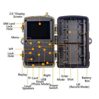 8K Wildlife Trail Camera – 60MP Night Vision, Motion Activated, Waterproof, 4G/WiFi