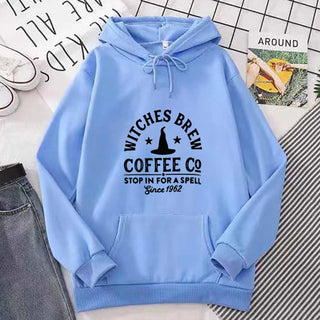 Witches Brew Coffee Co. Hoodie – Women’s Casual Fit Autumn/Winter Pullover
