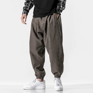 Men’s Baggy Harem Pants – Trendy Wide Leg Casual Joggers with Drawstring