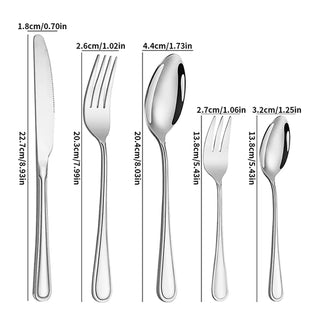 16/24/30pcs Stainless steel cutlery set