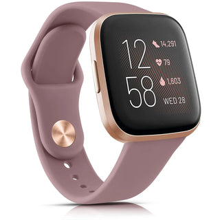 Silicone Watch Band Compatible with Fitbit Versa 2 – Soft Sport Replacement Strap, Adjustable Wristband for Men & Women