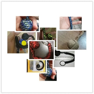 Steel-Core Paracord Survival Keychain