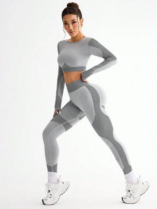 OVESPORT Seamless 2-Piece Sports Yoga Suit