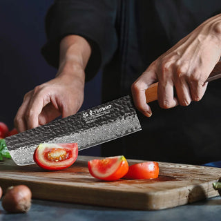 TURWHO 7" Hand-Forged Nakiri Knife