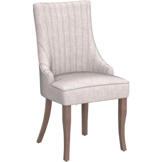 Linen Dining Chairs Set of 4/6 – Channel Tufted Upholstered Accent Chairs