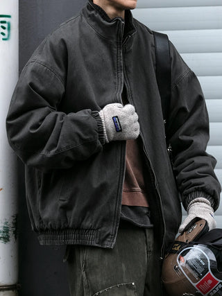 Vintage Polar Fleece Jacket – Men’s Thick Winter Warm Coat