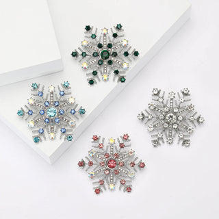Beaut & Berry Rhinestone Snowflake Brooch
