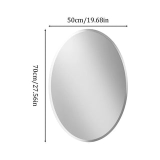 LUVODI Elegance Frameless Oval Vanity Mirror