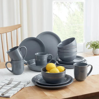 Lustrous Stoneware 16-Piece Dinnerware Set