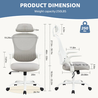 JHK Mesh Ergonomic Office Chair with superior lumbar