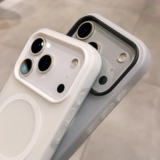 Luxury 2-in-1 Magnetic Shockproof iPhone Case, Soft TPU Silicone MagSafe-Compatible Wireless Charging Cover for iPhone 17 16 15 14 13 12 11 Series