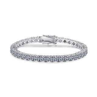 Radiant Line Moissanite Tennis Bracelet for Her