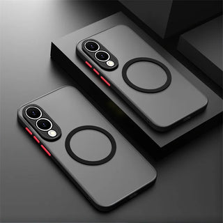 Matte Magnetic Samsung Galaxy Case, Frosted Translucent Shockproof Cover