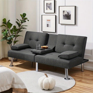 Compact Convertible Futon Sofa Bed