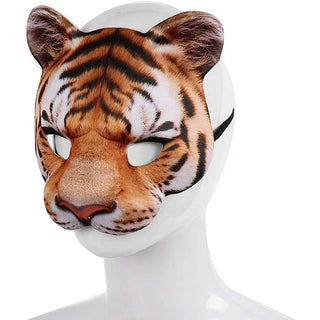 Animal Mask 3D Realistic Half Face Mask – Perfect for Halloween, Cosplay & Parties!