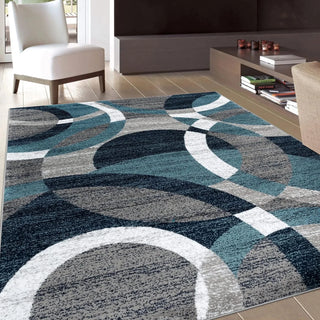 Nordic Geometric Carpets 47x63in