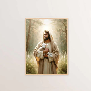 Faith-Inspired Shepherd Canvas Wall Art – Inspirational Christian Decor