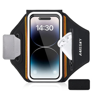 Running Sports Armband with Zipper Bag – Fits iPhone & Samsung Phones up to 6.9''