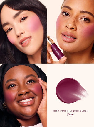 Soft Pinch Liquid Blush, Lightweight Silky Liquid Blush with Smooth Glide-On Application, Long-Lasting Matte & Dewy Finish Options for Natural Flush Makeup