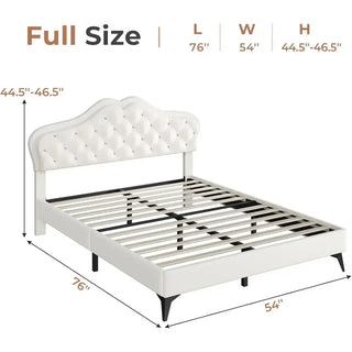 LuminaHeart Princess LED Platform Bed