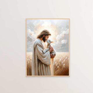 Faith-Inspired Shepherd Canvas Wall Art – Inspirational Christian Decor