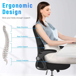 XMSJ Ergonomic Mid Back Office Chair