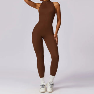 Zenvey by Hearuisavy V Back One-piece Suit with Zipper