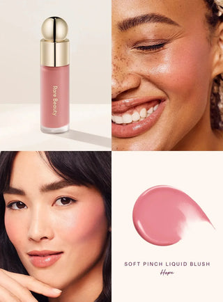 Soft Pinch Liquid Blush, Lightweight Silky Liquid Blush with Smooth Glide-On Application, Long-Lasting Matte & Dewy Finish Options for Natural Flush Makeup