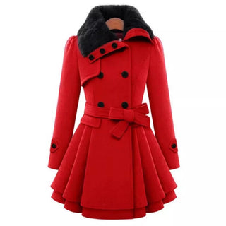 Women's Padded Slim Fit Cotton Mac Coat