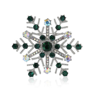 Beaut & Berry Rhinestone Snowflake Brooch
