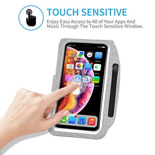 Running Sports Armband with Zipper Bag – Fits iPhone & Samsung Phones up to 6.9''