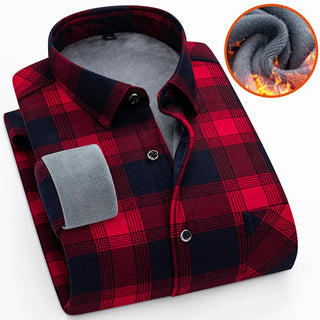 Men's Business Thickend Fleece Shirt