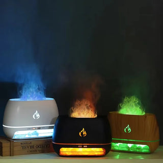 Sarmocare Mini Ultrasonic USB 3D Flame Essential Oil Diffuser