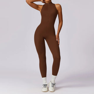 Zenvey by Hearuisavy V Back One-piece Suit with Zipper