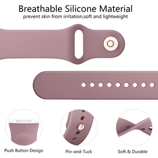 Silicone Watch Band Compatible with Fitbit Versa 2 – Soft Sport Replacement Strap, Adjustable Wristband for Men & Women