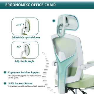 JHK Ergonomic Reclining High Back Mesh Chair